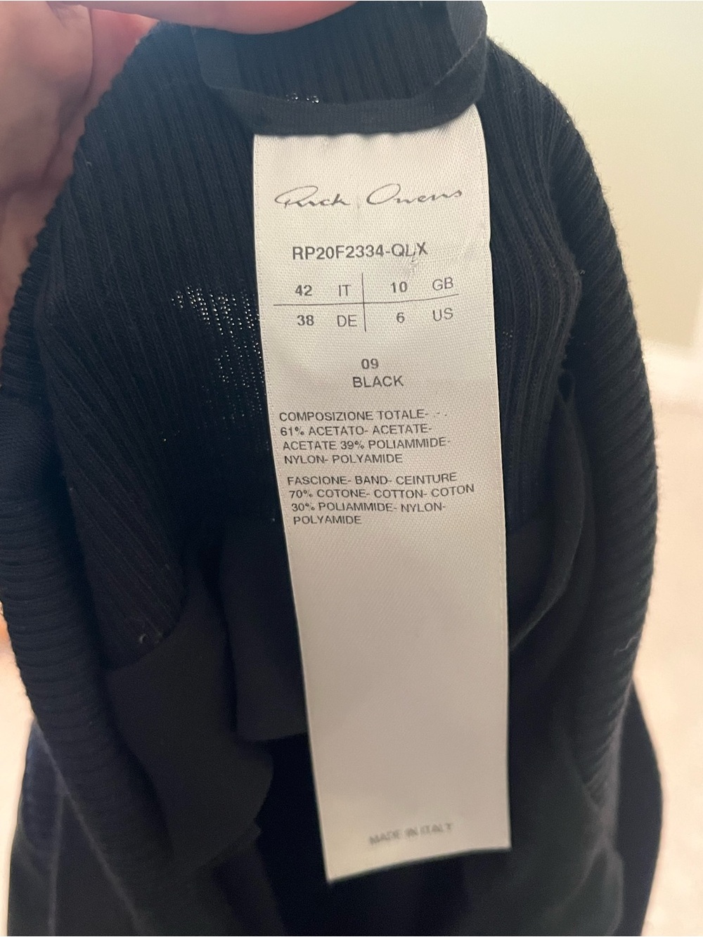 Rick Owens Black Maxi Skirt - Picture 2 of 9